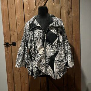 Erin London Black and White patterned Jacket